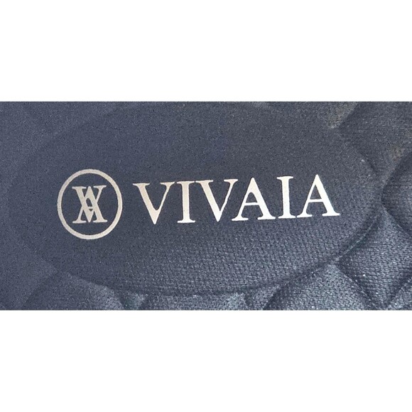 VIVAIA Black Tamia Almond Toe Block Heel Pumps Sz 40 9 Knit Casual - Picture 3 of 14